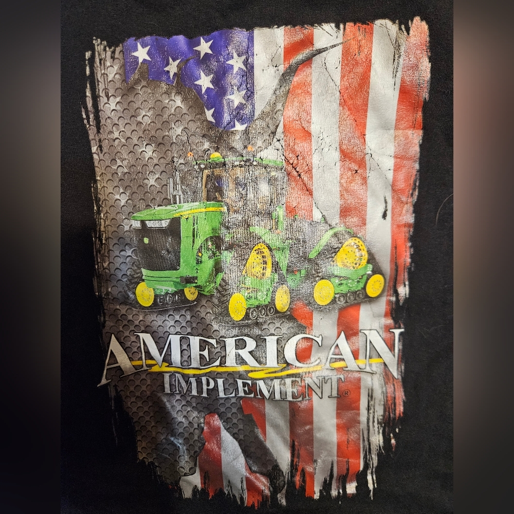 John Deere Implement Patriotic Advertising Tee
